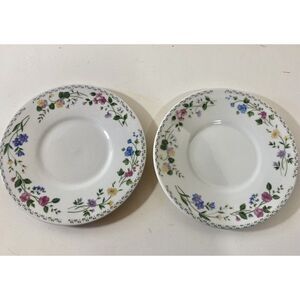 Farberware English Garden 225 - 2 Saucers  Floral 6-1/4 in